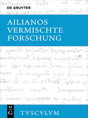 cover image of Vermischte Forschung